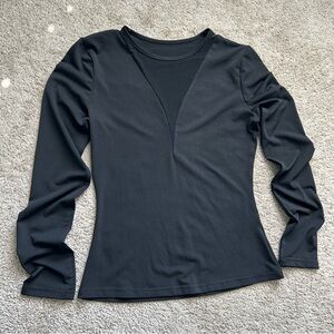 Elegant Black Long Sleeve Top
